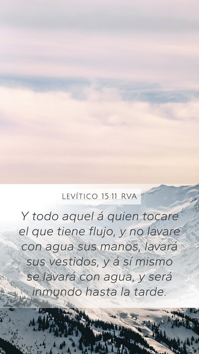 Levítico 15:11 RVA Bible Verse Image