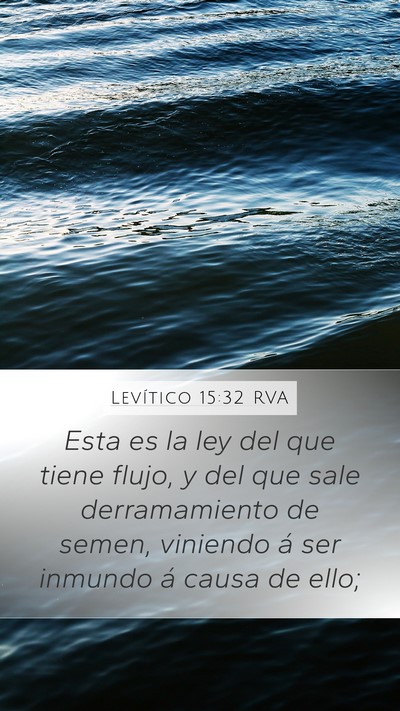 Levítico 15:32 RVA Bible Verse Image