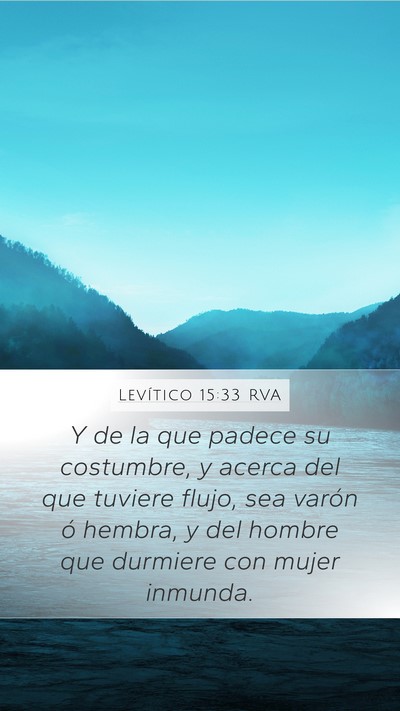 Levítico 15:33 RVA Bible Verse Image