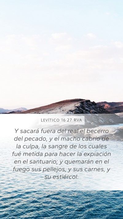 Levítico 16:27 RVA Bible Verse Image