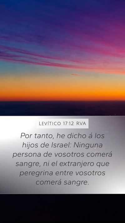 Levítico 17:12 RVA Bible Verse Image