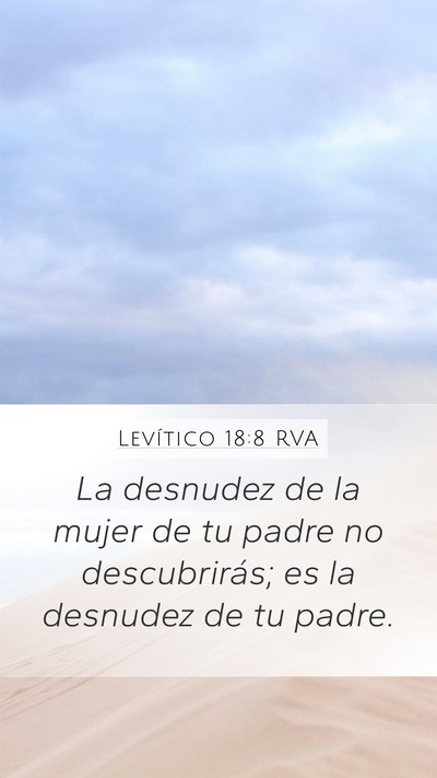 Levítico 18:8 RVA Bible Verse Image