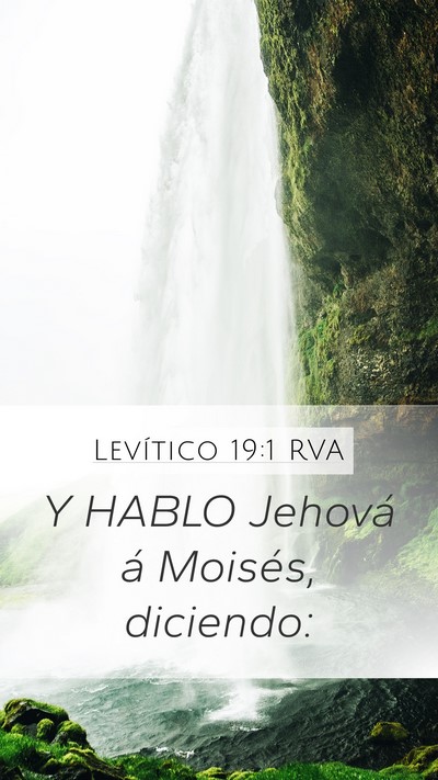 Levítico 19:1 RVA Mobile Phone Wallpaper - Y HABLO Jehová á Moisés, - Mobile Bible Verse Wallpaper