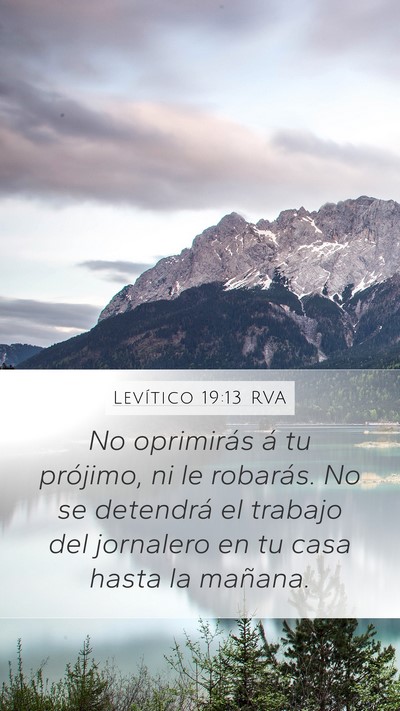 Levítico 19:13 RVA Bible Verse Image
