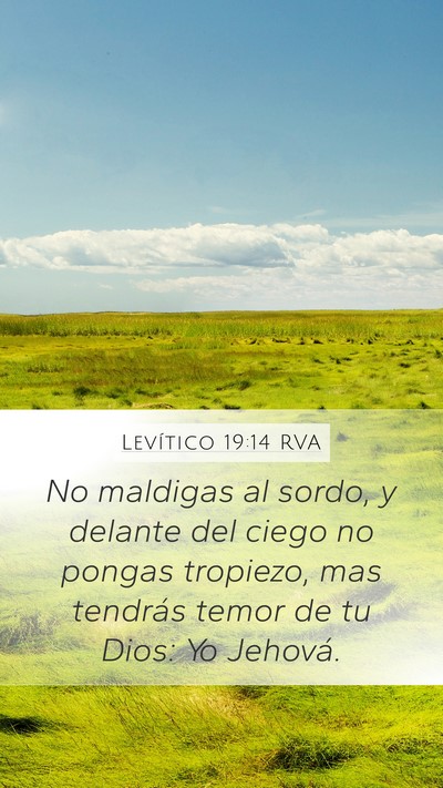 Levítico 19:14 RVA Bible Verse Image