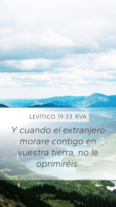 Levítico 19:33 RVA Bible Verse Image