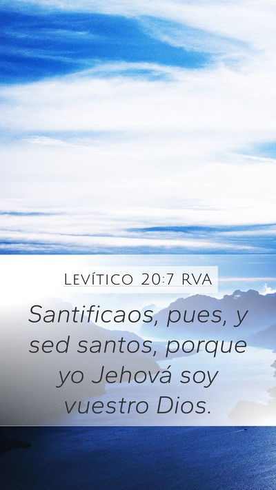 Levítico 20:7 RVA Bible Verse Image