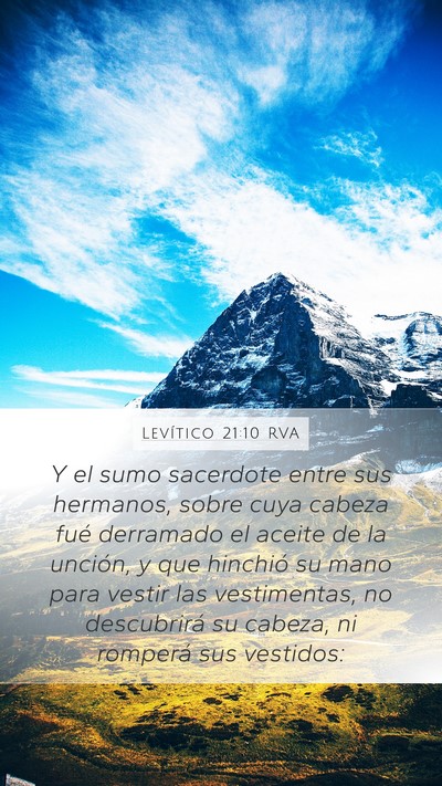 Levítico 21:10 RVA Bible Verse Image