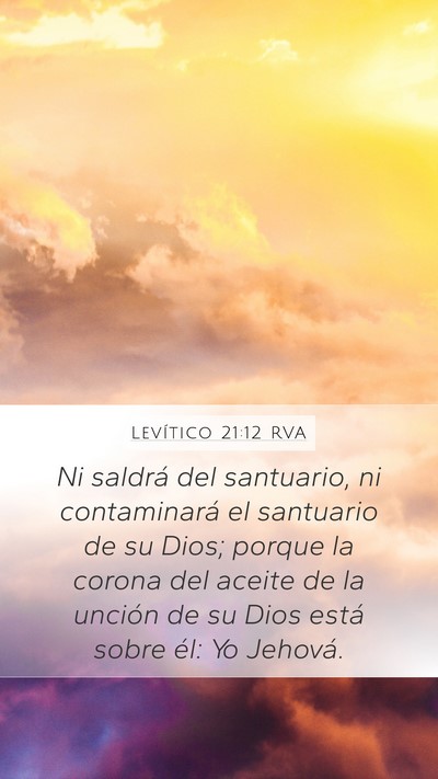 Levítico 21:12 RVA Bible Verse Image