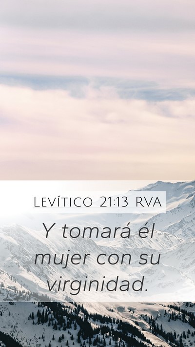 Levítico 21:13 RVA Bible Verse Image