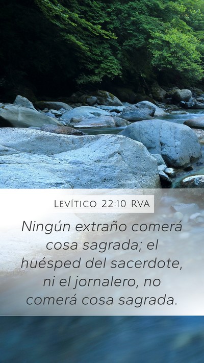 Levítico 22:10 RVA Bible Verse Image