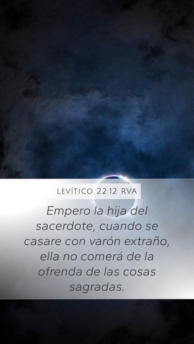 Levítico 22:12 RVA Bible Verse Image
