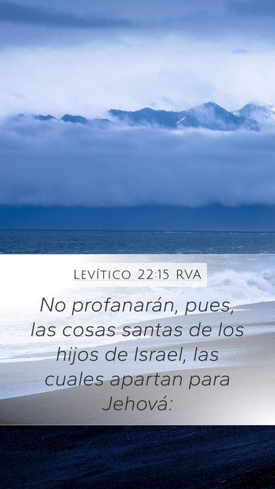 Levítico 22:15 RVA Bible Verse Image