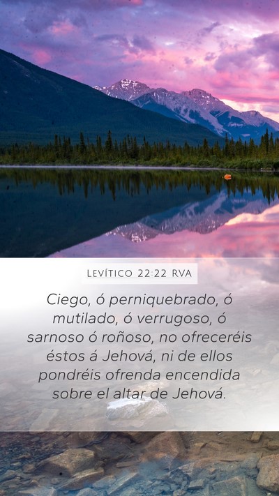 Levítico 22:22 RVA Bible Verse Image