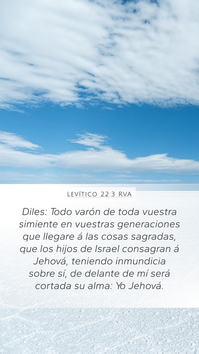 Levítico 22:3 RVA Bible Verse Image