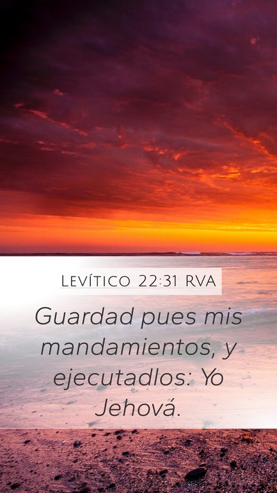 Levítico 22:31 RVA Bible Verse Image