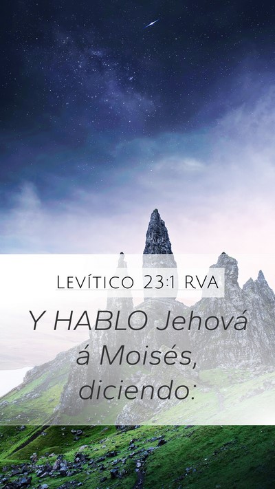 Levítico 23:1 RVA Bible Verse Image