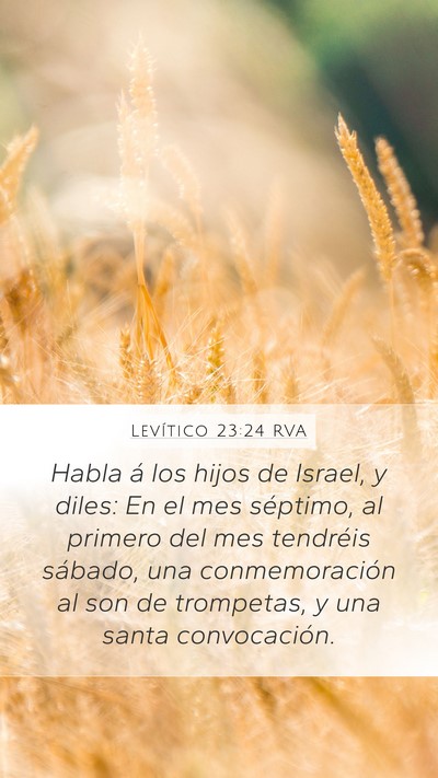 Levítico 23:24 RVA Bible Verse Image
