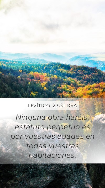 Levítico 23:31 RVA Bible Verse Image
