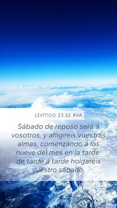 Levítico 23:32 RVA Bible Verse Image