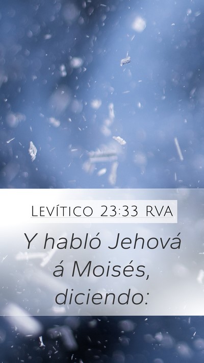 Levítico 23:33 RVA Bible Verse Image