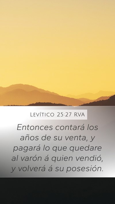 Levítico 25:27 RVA Bible Verse Image