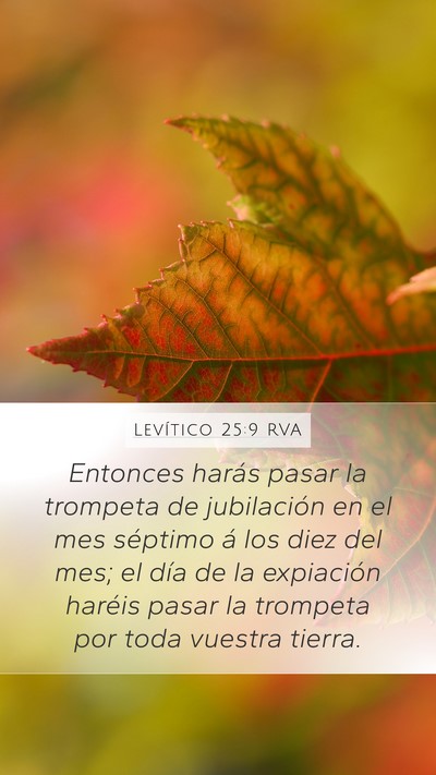 Levítico 25:9 RVA Bible Verse Image