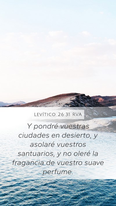 Levítico 26:31 RVA Bible Verse Image