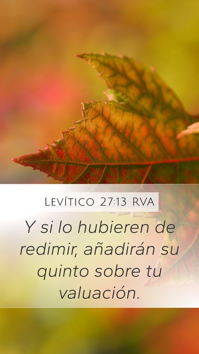 Levítico 27:13 RVA Bible Verse Image