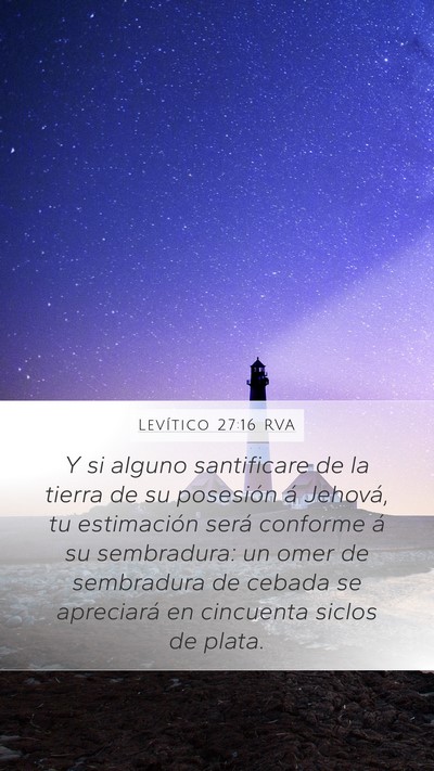 Levítico 27:16 RVA Bible Verse Image