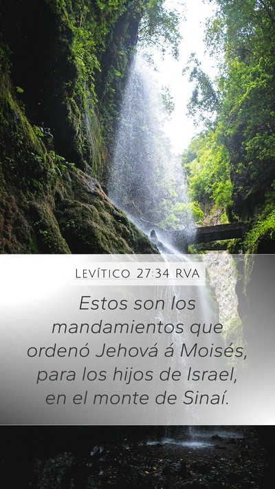 Levítico 27:34 RVA Bible Verse Image
