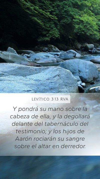 Levítico 3:13 RVA Bible Verse Image