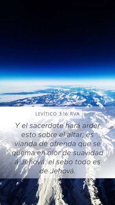 Levítico 3:16 RVA Bible Verse Image