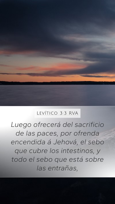 Levítico 3:3 RVA Bible Verse Image