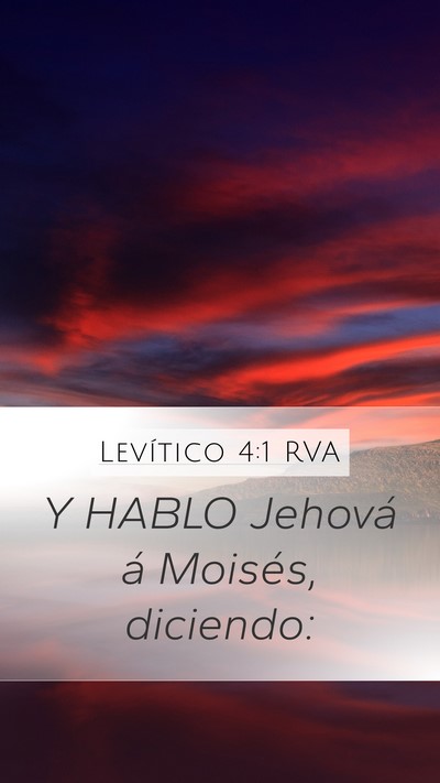 Levítico 4:1 RVA Mobile Phone Wallpaper - Y HABLO Jehová á Moisés, - Mobile Bible Verse Wallpaper