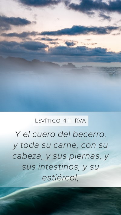 Levítico 4:11 RVA Bible Verse Image