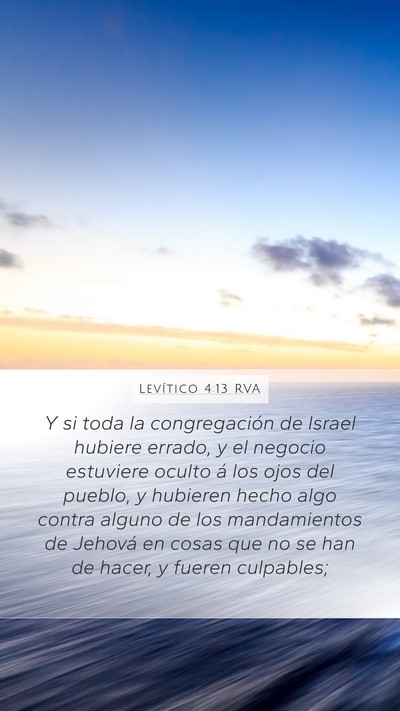 Levítico 4:13 RVA Bible Verse Image
