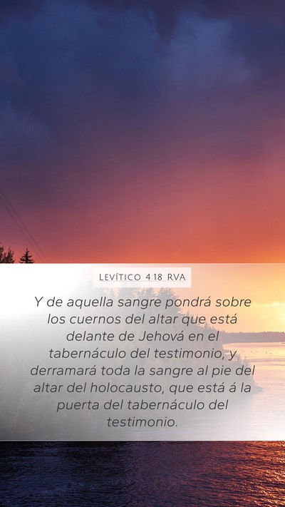 Levítico 4:18 RVA Bible Verse Image