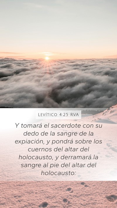 Levítico 4:25 RVA Bible Verse Image