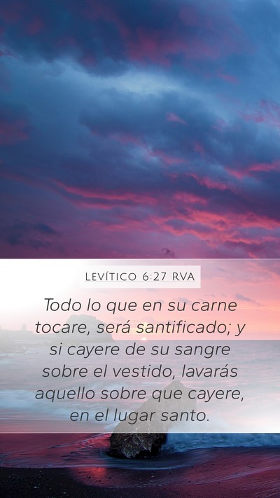 Levítico 6:27 RVA Bible Verse Image