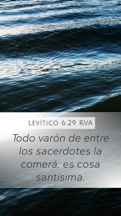 Levítico 6:29 RVA Bible Verse Image