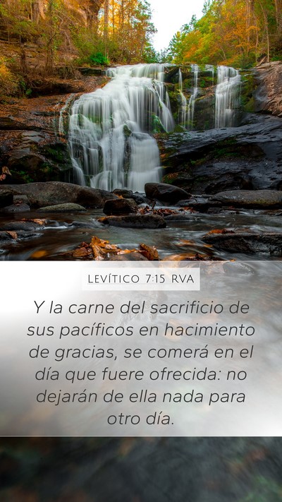 Levítico 7:15 RVA Bible Verse Image