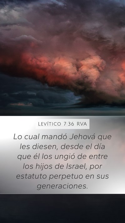 Levítico 7:36 RVA Bible Verse Image