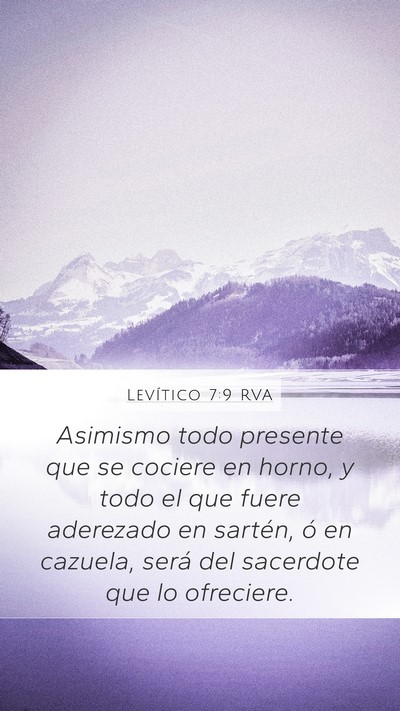 Levítico 7:9 RVA Bible Verse Image