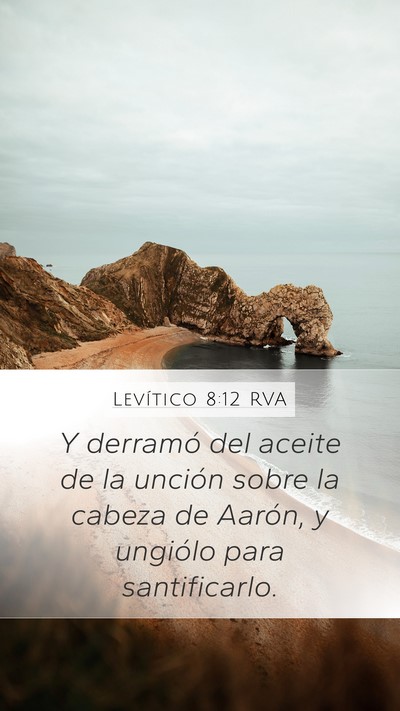 Levítico 8:12 RVA Bible Verse Image