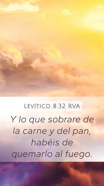 Levítico 8:32 RVA Bible Verse Image
