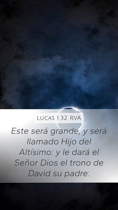 Lucas 1:32 RVA Bible Verse Image