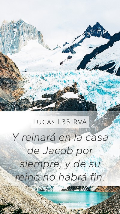 Lucas 1:33 RVA Bible Verse Image