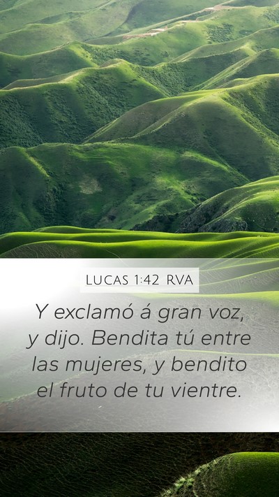 Lucas 1:42 RVA Bible Verse Image