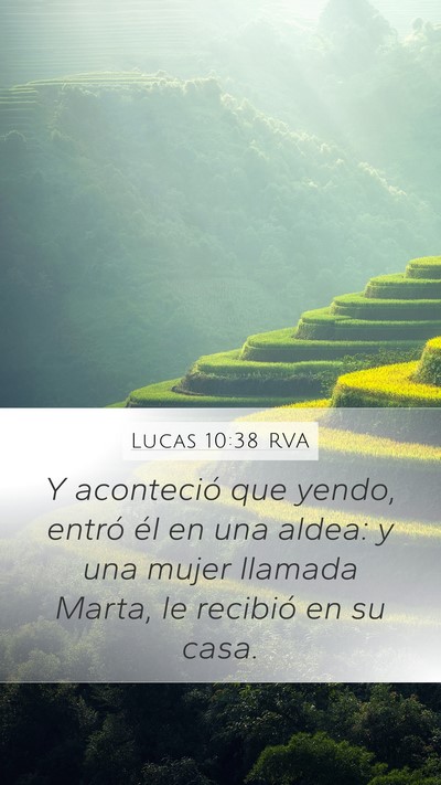 Lucas 10:38 RVA Bible Verse Image